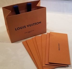 Louis Vuitton Shopping Bag & 7 Receipt Envelopes